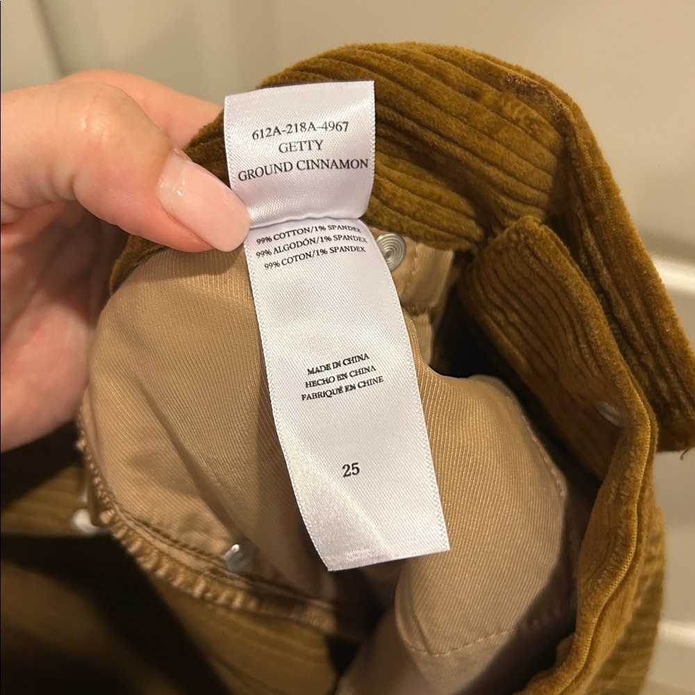 Rails Getty High Rise Corduroy Pants Ground Cinnamon - Picture 7 of 10